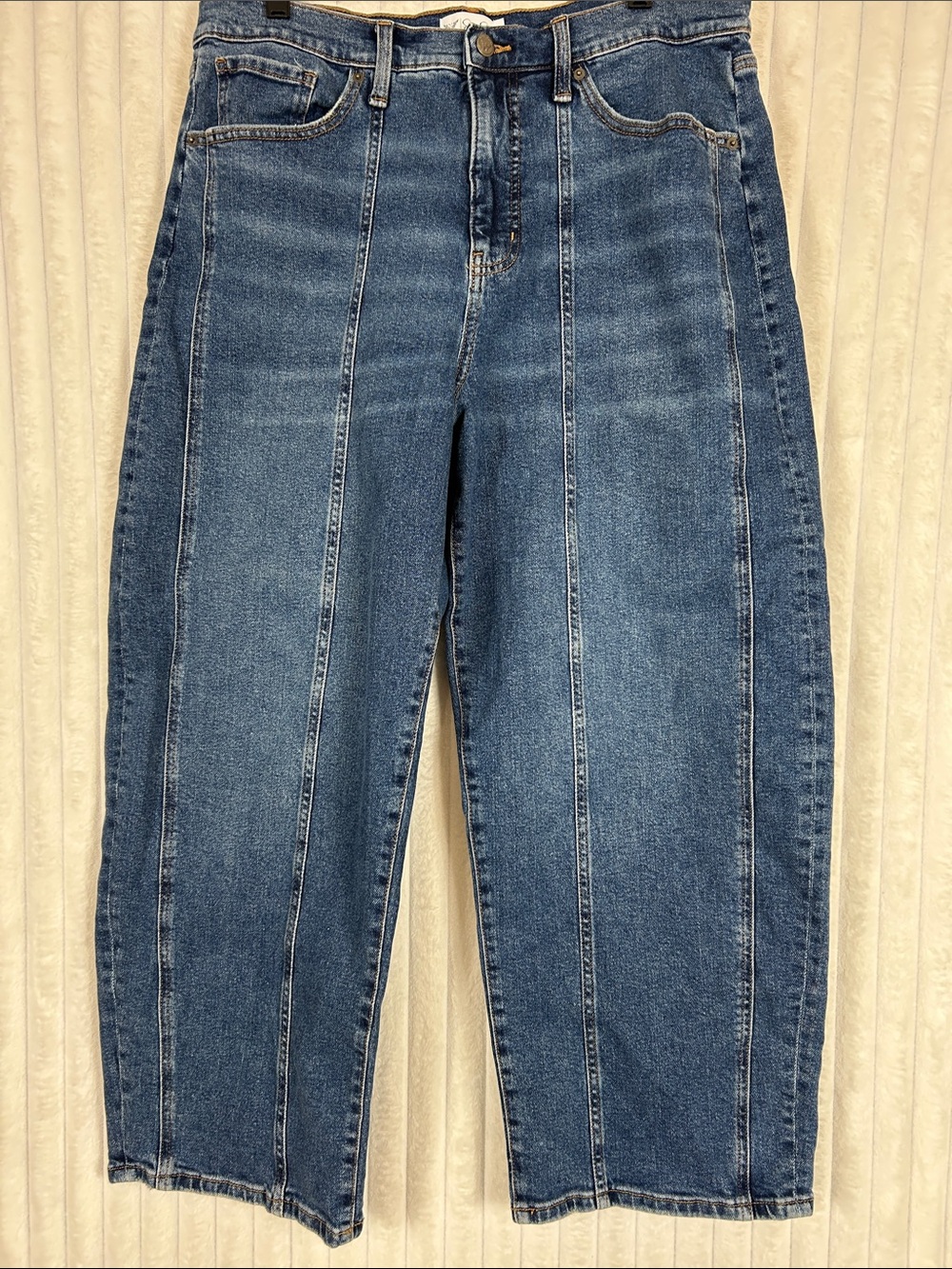 Jessica Simpson Myrtle Barrel high rise Leg Jeans sz 12